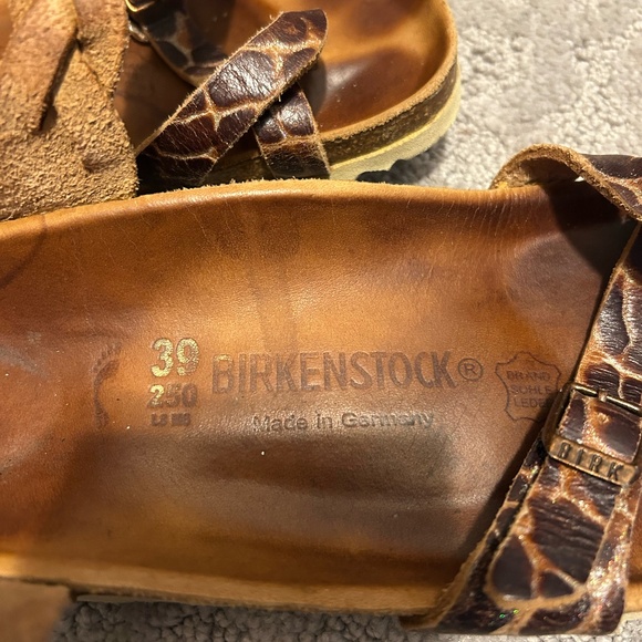 Yara Birkenstock Brown Strappy Sandals - Picture 3 of 8